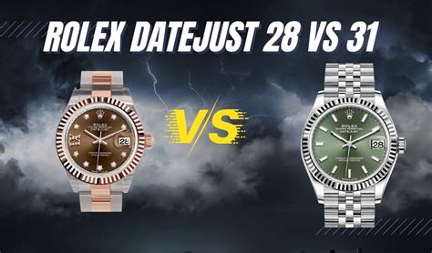 28 vs 31 mm rolex